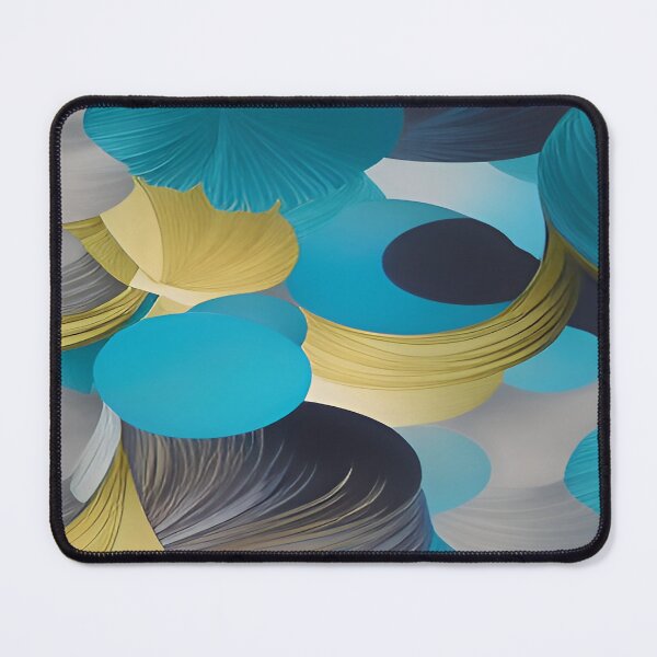 Item preview, Circular Shaped Patterns of Turquoise Black and Gold designed and sold by deniselynnimage.