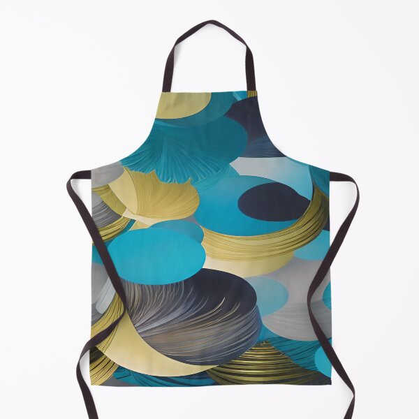Item preview, Circular Shaped Patterns of Turquoise Black and Gold designed and sold by deniselynnimage.
