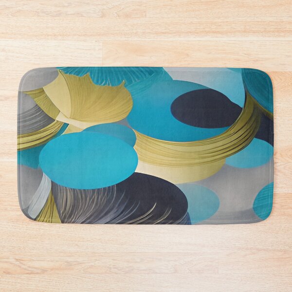 Item preview, Circular Shaped Patterns of Turquoise Black and Gold designed and sold by deniselynnimage.