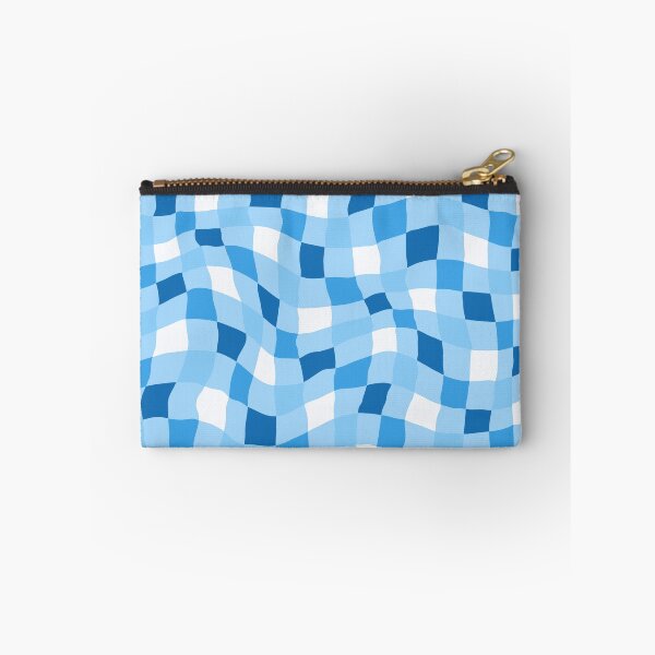 Item preview, Wavy Blue Checker Pattern designed and sold by Julie Erin Designs.
