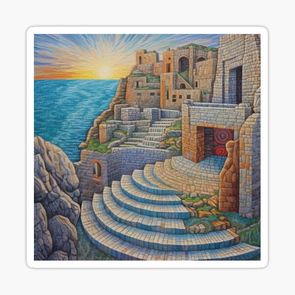 Sunrise at Minack Theatre Sticker