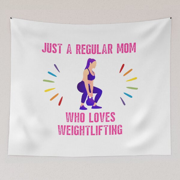 Item preview, A regular mom who loves weightlifting - Morning workout designed and sold by AdiRemba.