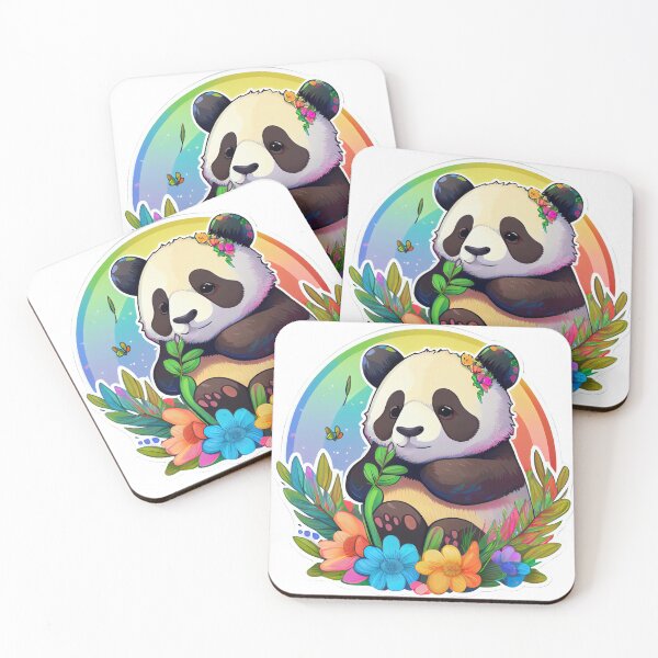 Item preview, Neon Flower Panda designed and sold by Solace Sparkles.