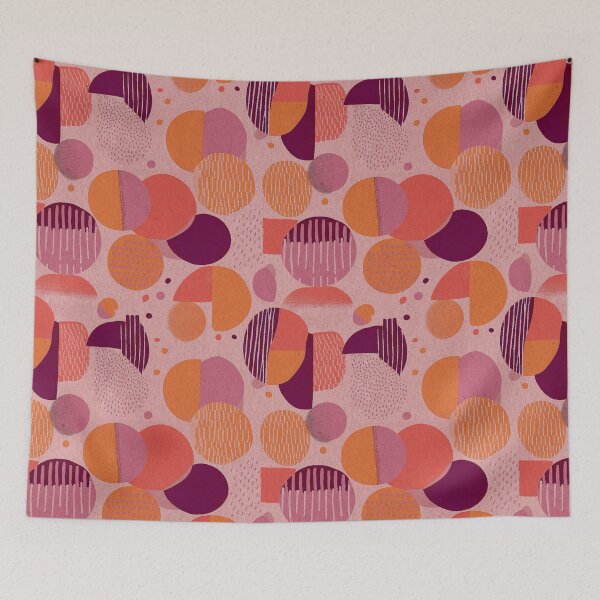 Item preview, Abstract Bright Minimal Circles and Lines designed and sold by Monochrome-Dog.