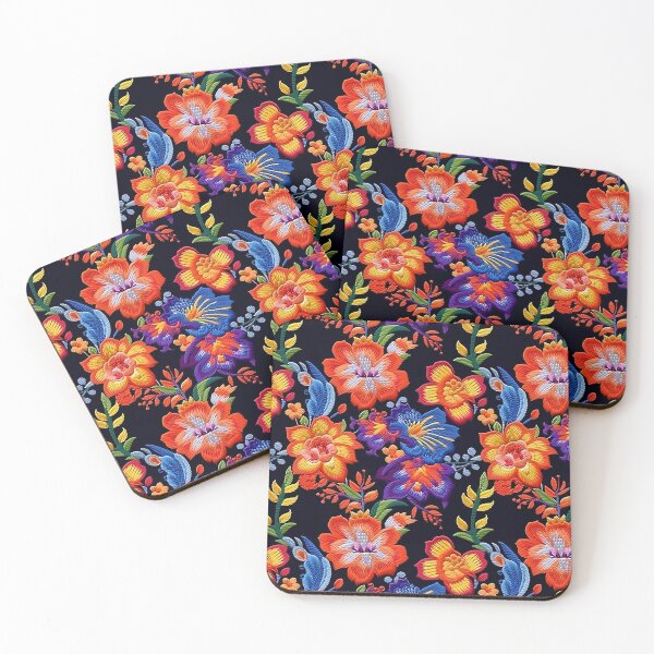 Item preview, Flores Bordadas designed and sold by ArtfulVixen.