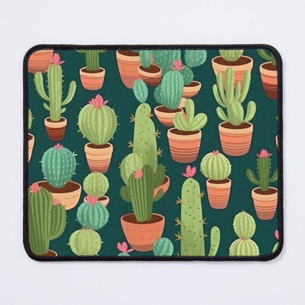 Item preview, Serenity in Spines: A Cactus Kaleidoscope designed and sold by SpicyGraphicArt.