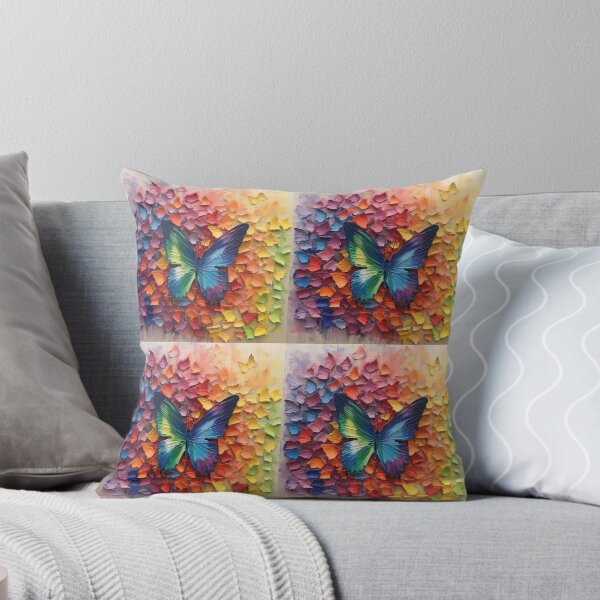 Item preview, Rainbow butterflies with colorful rainbow boho colors designed and sold by Earth Nature Creations.