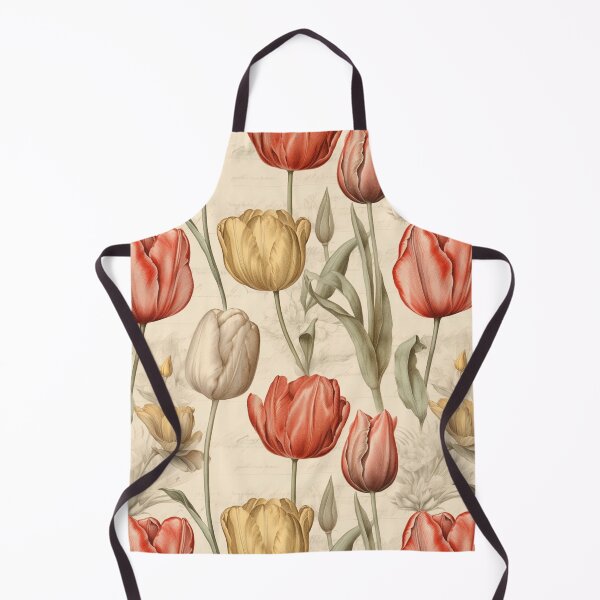 Item preview, Vintage Tulip Elegance: Pencil Sketch Pattern designed and sold by SynthPrint.