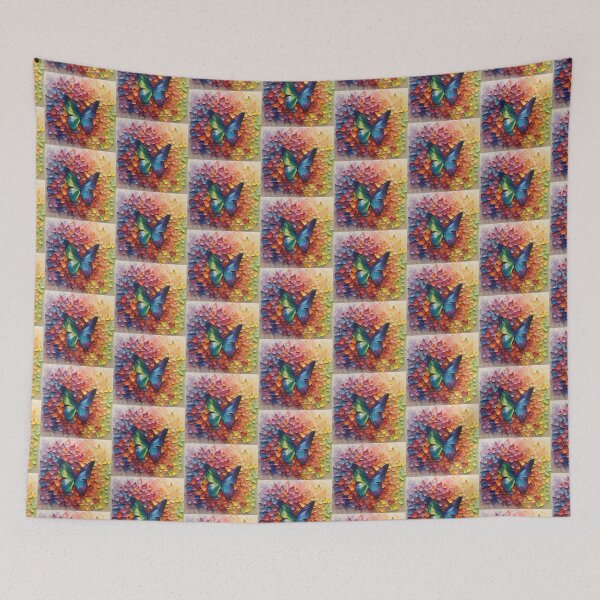Item preview, Rainbow butterflies with colorful rainbow boho colors designed and sold by Earth Nature Creations.