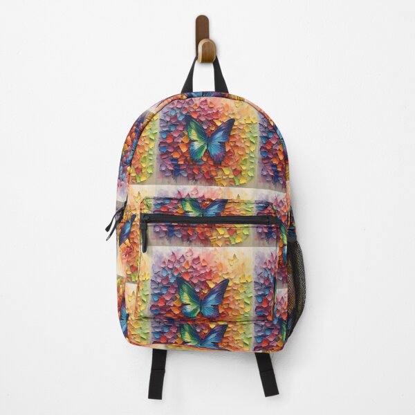 Item preview, Rainbow butterflies with colorful rainbow boho colors designed and sold by Earth Nature Creations.