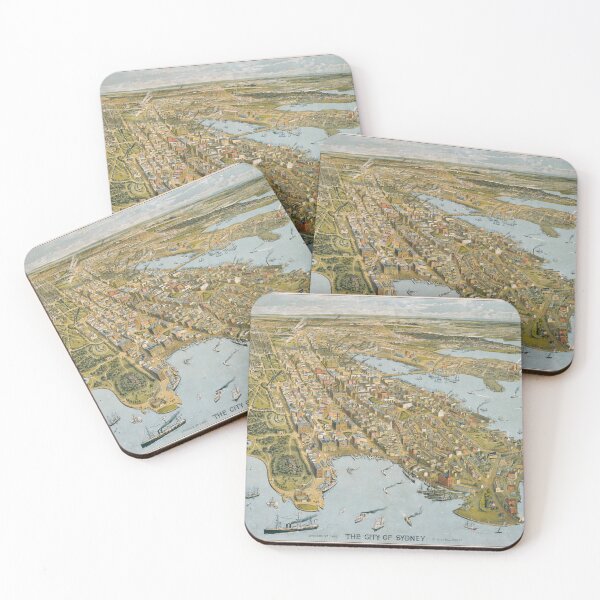 Item preview, Vintage Sydney Australia Map (1888) New South Wales Capital City Atlas designed and sold by BravuraMedia.