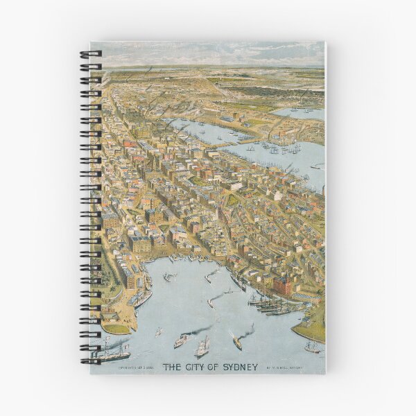 Item preview, Vintage Sydney Australia Map (1888) New South Wales Capital City Atlas designed and sold by BravuraMedia.