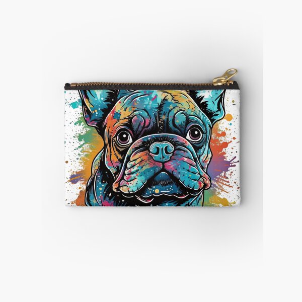 Item preview, Bulldog Love: uniqueized French Bulldog Digital masterpiece Piece - Surreal, Funky & Adorable Pet Engagement for Bulldog Lovers designed and sold by DooodleGod.