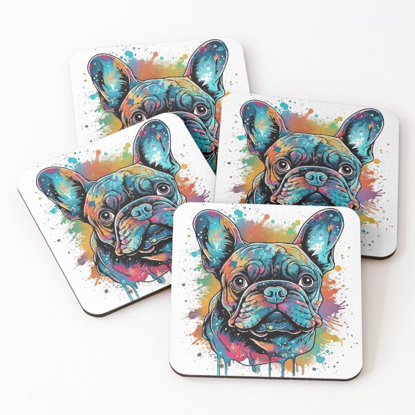 Item preview, Bulldog Love: uniqueized French Bulldog Digital masterpiece Piece - Surreal, Funky & Adorable Pet Engagement for Bulldog Lovers designed and sold by DooodleGod.