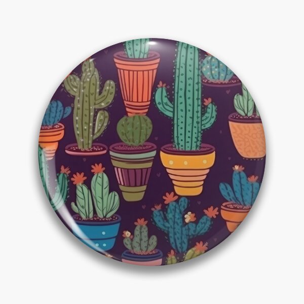 Item preview, Serenity in Spines: A Cactus Kaleidoscope designed and sold by SpicyGraphicArt.