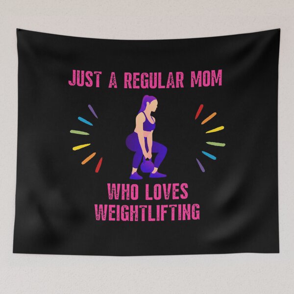 Item preview, A regular mom who loves weightlifting - Evening workout designed and sold by AdiRemba.