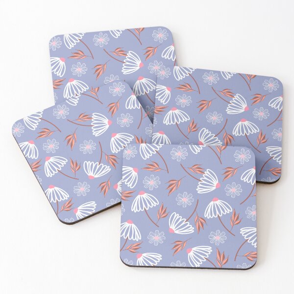 Item preview, Daisy Flower - MatteBlue designed and sold by JaselviiStudio.