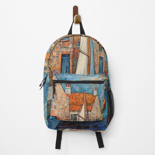 Item preview, Mousehole Mosaic Folk Art Scene designed and sold by EpicFoxArt.