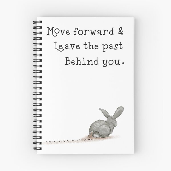 Item preview, "Move Forward" Inspirational bunny Quote designed and sold by RuthieLord.
