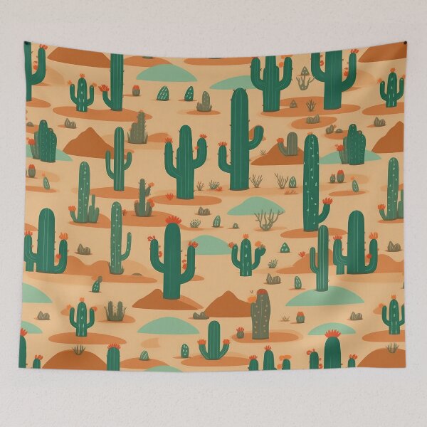 Item preview, Serenity in Spines: A Cactus Kaleidoscope designed and sold by SpicyGraphicArt.