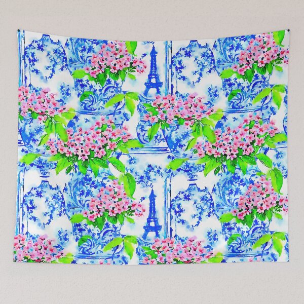 Item preview, Chinoiserie jars and Eiffel tower designed and sold by SophieClimaArt.