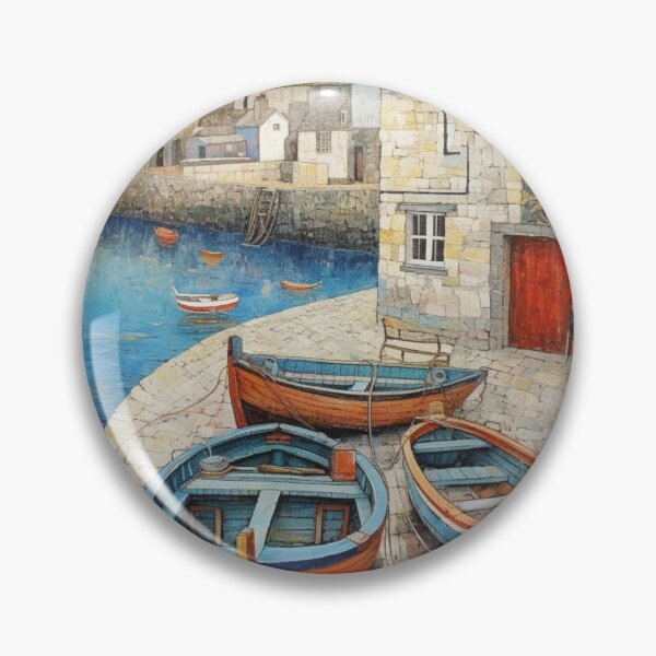 Artikelvorschau, Ruderboote im Hafen von Mousehole, Cornwall entworfen und verkauft von EpicFoxArt.
