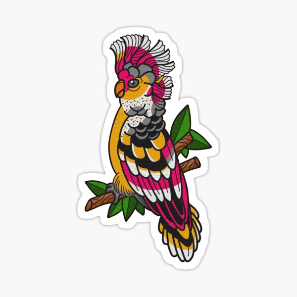 Hawk-Headed Parrot Sticker