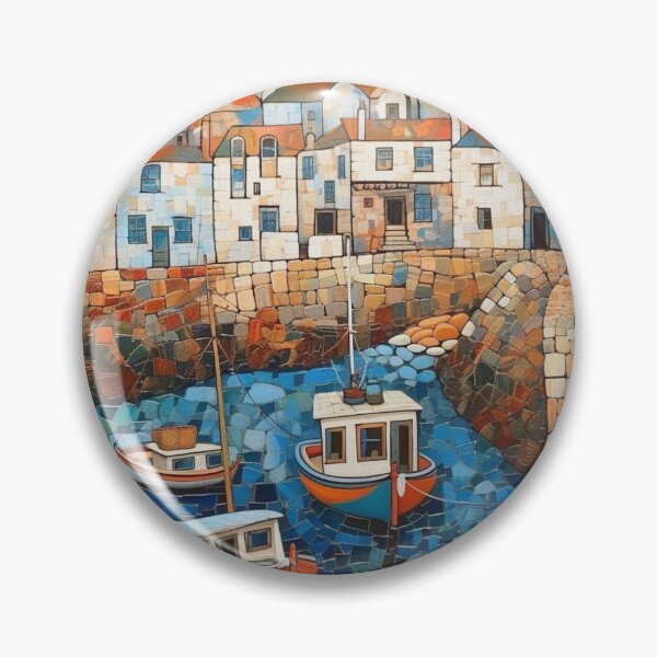 Artikelvorschau, Fischerboote im Hafen von Mousehole entworfen und verkauft von EpicFoxArt.
