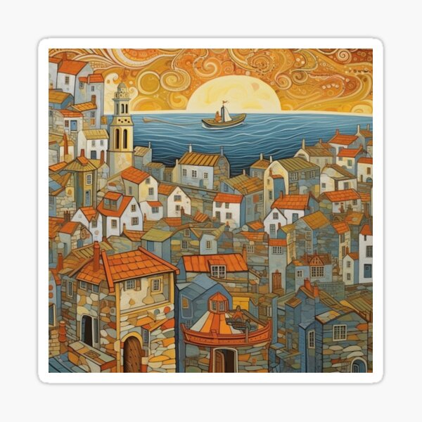 Sunset at St Ives, Cornwall Sticker