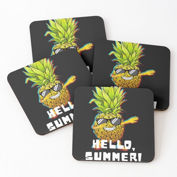 Item preview, summers patterns whith flamingos and pineapples designed and sold by Eliosshop.