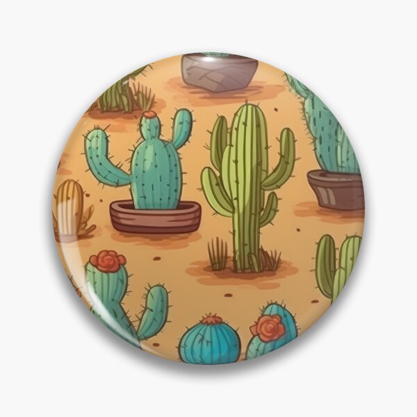 Item preview, Serenity in Spines: A Cactus Kaleidoscope designed and sold by SpicyGraphicArt.