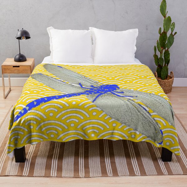 Item preview, BLUE DRAGONFLY GOLD ABSTRACT PATTERNS ART designed and sold by sharlesart.