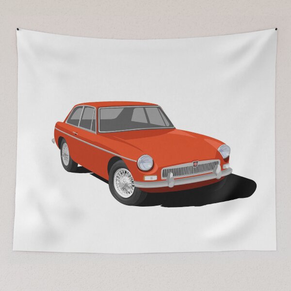 Item preview, MGB GT Design -Blaze Orange designed and sold by NickShirrell.