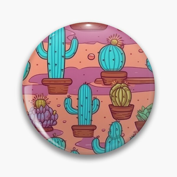 Item preview, Serenity in Spines: A Cactus Kaleidoscope designed and sold by SpicyGraphicArt.