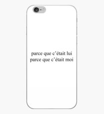 Vinilo o funda para iPhone *: · ゚ ✧ parce que c'était lui; parce que c'était moi *: · ゚ ✧
