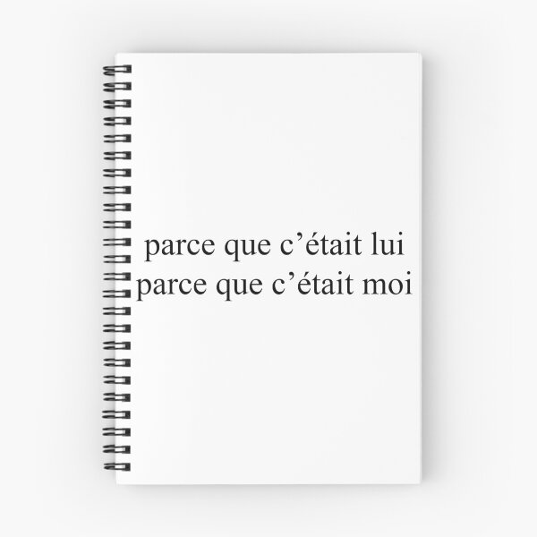 Artikelvorschau, parce que c'était lui; parce que c'était moi entworfen und verkauft von bluedaisxy.