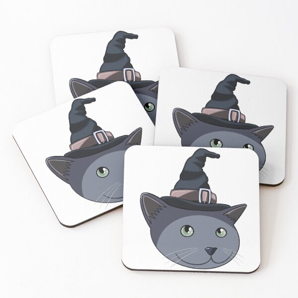 Item preview, Witch Cat - Cats in Hats Sticker designed and sold by N9Livez.