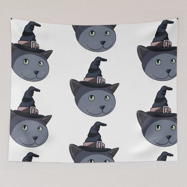 Item preview, Witch Cat - Cats in Hats Sticker designed and sold by N9Livez.