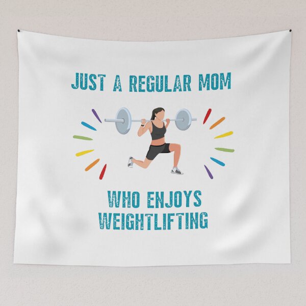 Item preview, Just a regular mom who enjoys weightlifting - Morning workout designed and sold by AdiRemba.