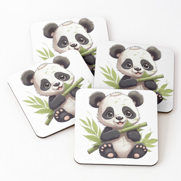 Item preview,  panda with bamboo naughty loving kawaii designed and sold by DigitalPixelize.
