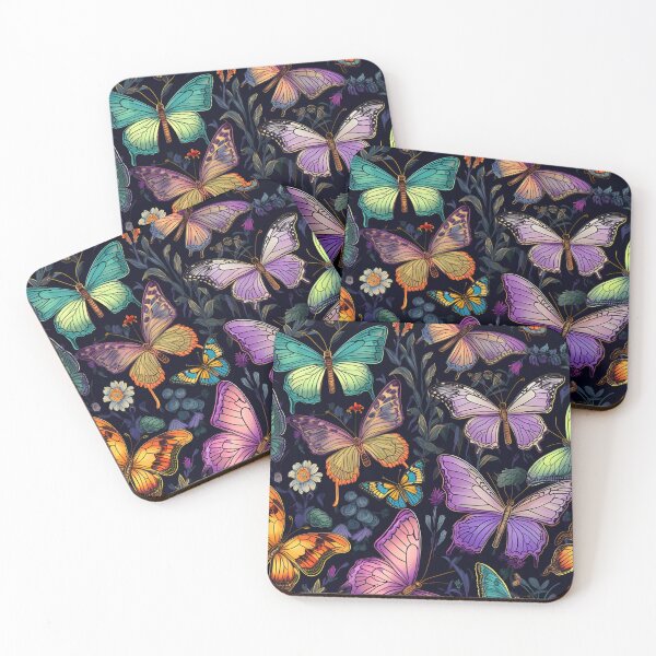 Item preview, Retro Butterflies at Midnight designed and sold by kaitlynlingo.