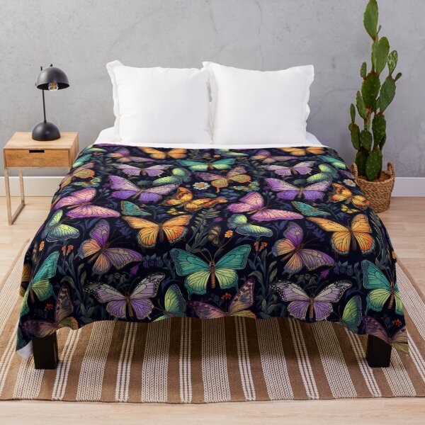 Item preview, Retro Butterflies at Midnight designed and sold by kaitlynlingo.