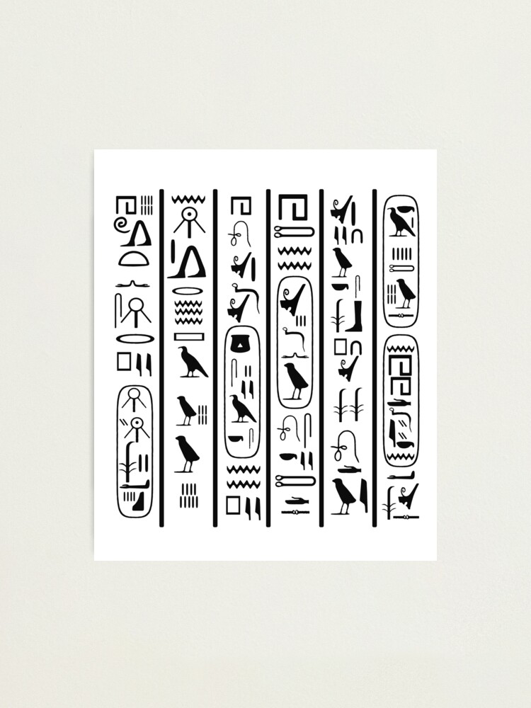 altägyptisches Hieroglyphen Alphabet