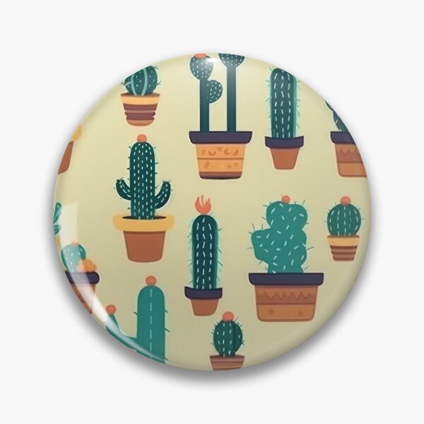 Item preview, Serenity in Spines: A Cactus Kaleidoscope designed and sold by SpicyGraphicArt.