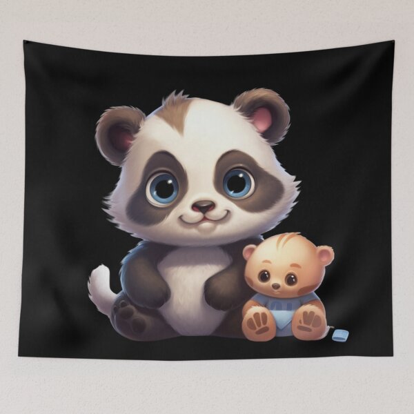 Item preview, Panda and cat friends forever designed and sold by DigitalPixelize.