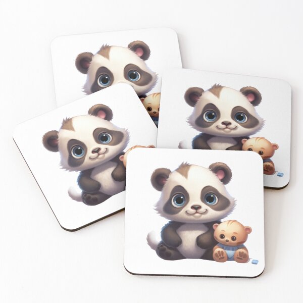 Item preview, Panda and cat friends forever designed and sold by DigitalPixelize.