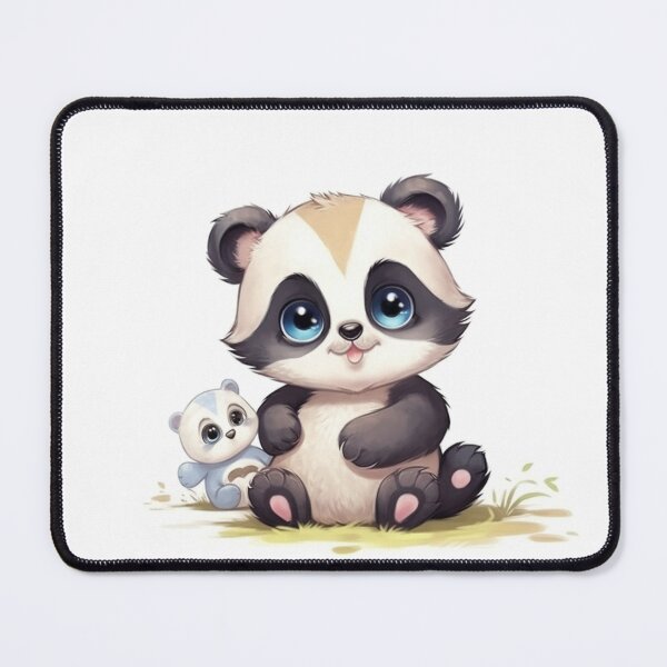 Item preview, kawaii pandita and kawaii cat designed and sold by DigitalPixelize.