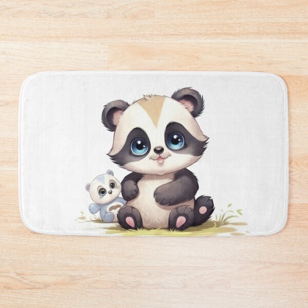 Item preview, kawaii pandita and kawaii cat designed and sold by DigitalPixelize.