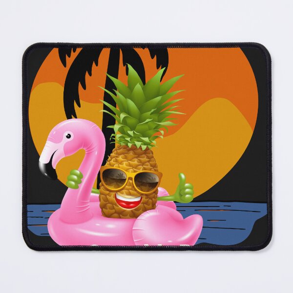 Item preview, summer patterns whith flamingos and pineapples designed and sold by Eliosshop.
