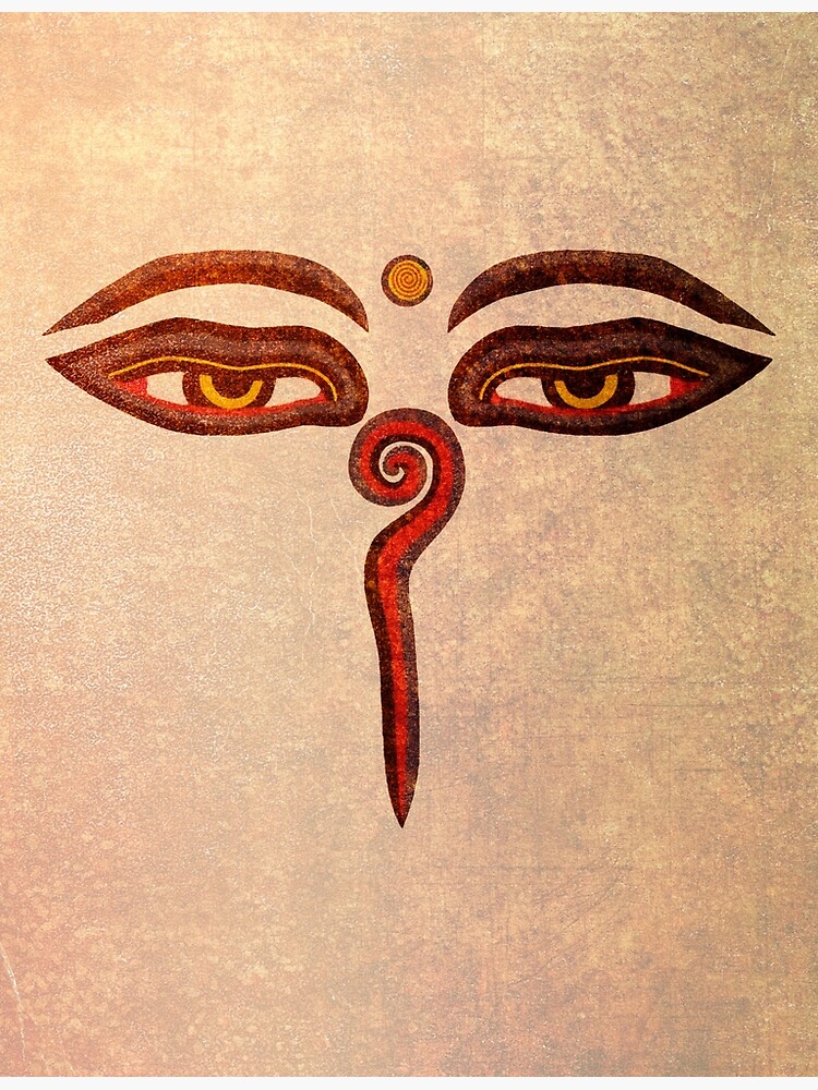 Thumbnail 3 of 3, Canvas Print, The Eyes of Buddha Wisdom Eyes designed and sold by Truthseekmedia.